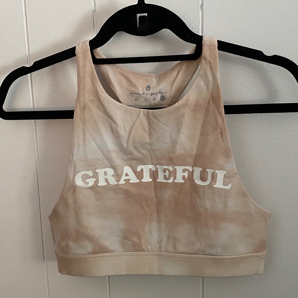 Spiritual Gangster Grateful Yoga Crop / Sports Bra